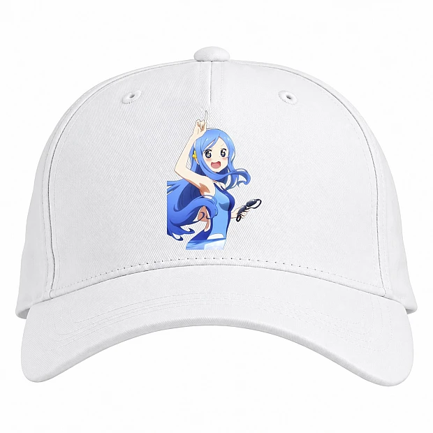 Baseball cap with Print My Two-Faced Little Sister Hero Sylphynford Tachibana - white