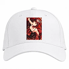 Baseball cap with Print Date A Live Hero Kurumi Tokisaki - white