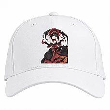 Baseball cap with Print Date A Live Girl Kurumi Tokisaki - white