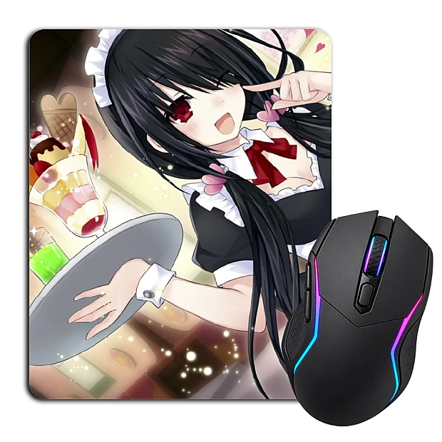 Mouse pad with print Date A Live Girl Kurumi Tokisaki Hero Girl