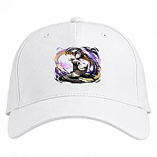Baseball cap with Print Date A Live Girl Hero Print - white