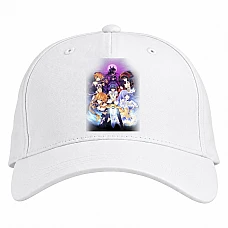 Baseball cap with Print Date A Live Characters - white