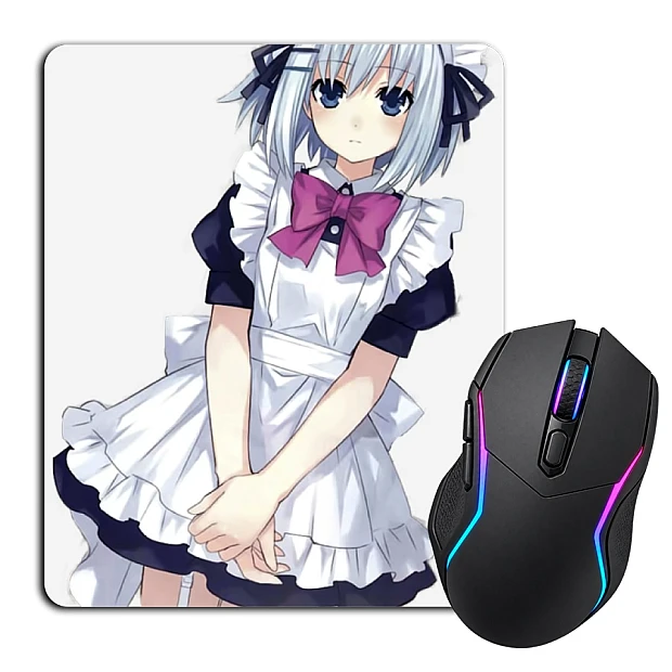 Mouse pad with print Date A Live Origami Tobiichi