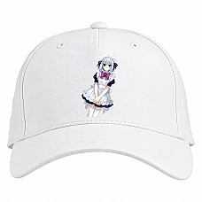 Baseball cap with Print Date A Live Origami Tobiichi - white