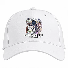 Baseball cap with Print Date A Live Print - white