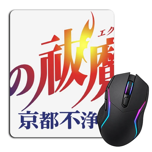 Mouse pad with print Blue Exorcist Logo