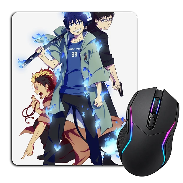 Mouse pad with print Blue Exorcist Heroes