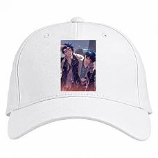 Baseball cap with Print Blue Exorcist Main Heroes - white