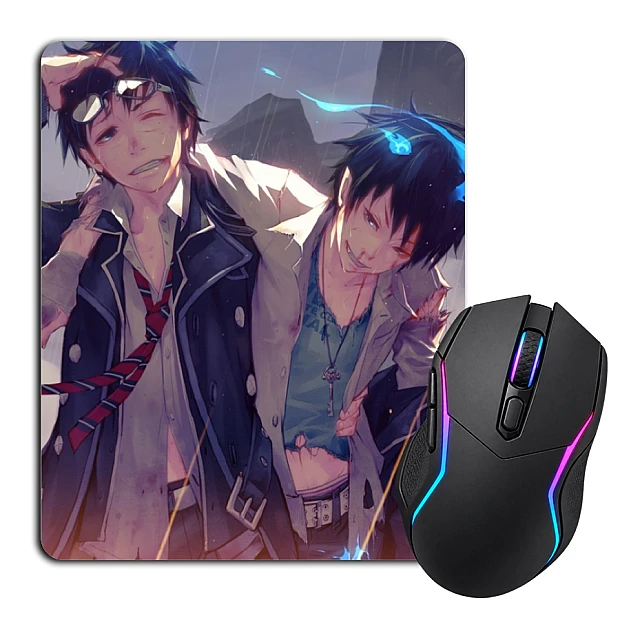 Mouse pad with print Blue Exorcist Main Heroes