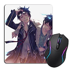 Mouse pad with print Blue Exorcist Main Heroes Print