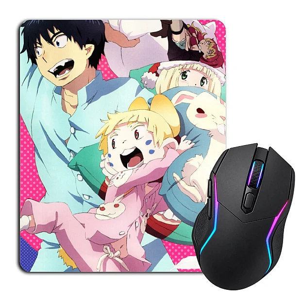 Mouse pad with print Blue Exorcist Funny Print