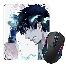 Mouse pad with print Blue Exorcist Sword Print