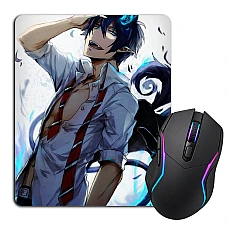 Mouse pad with print Blue Exorcist Art Version