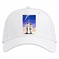 Baseball cap with Print Your Name Love Heroes - white