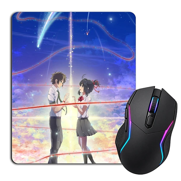 Mouse pad with print Your Name Love Heroes