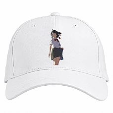 Baseball cap with Print Your Name Mitsuha Miyamizu - white