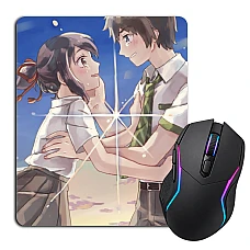 Mouse pad with print Your Name Main Heroes