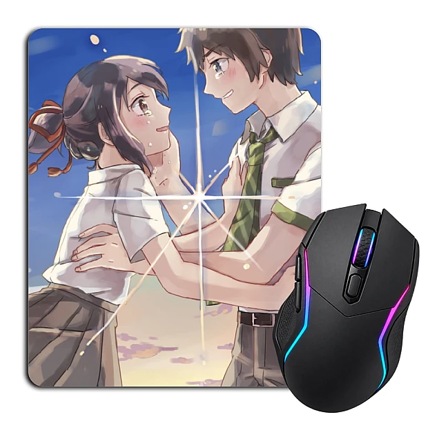 Mouse pad with print Your Name Main Heroes