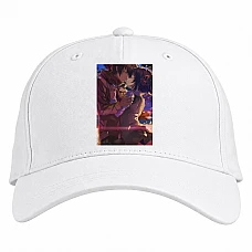 Baseball cap with Print Your Name Kissing Heroes - white