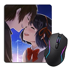 Mouse pad with print Your Name Smiling Heroes