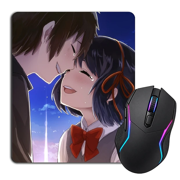 Mouse pad with print Your Name Smiling Heroes