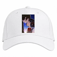 Baseball cap with Print Your Name Smiling Heroes - white