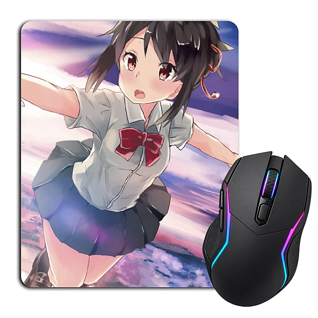 Mouse pad with print Your Name Girl Mitsuha Miyamizu