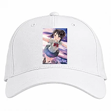 Baseball cap with Print Your Name Girl Mitsuha Miyamizu - white