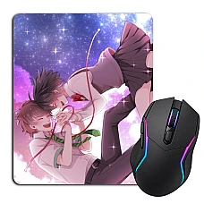 Mouse pad with print Your Name Flying Heroes