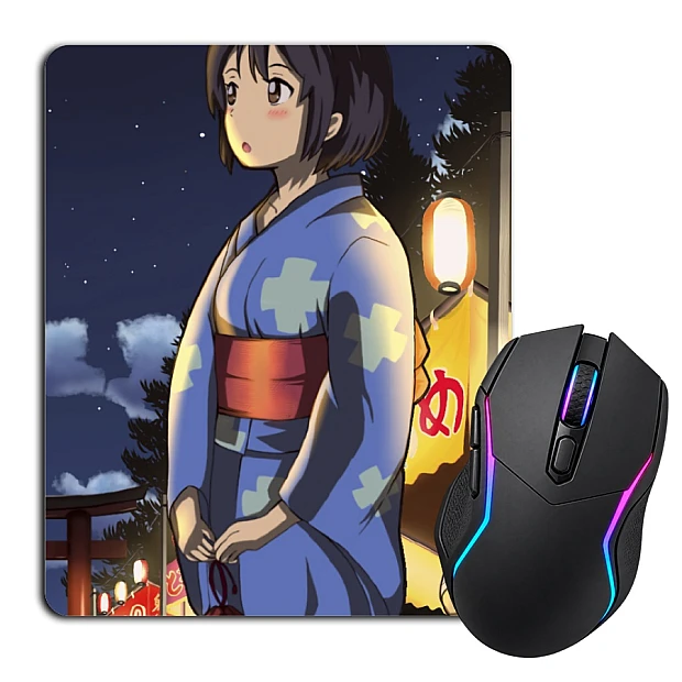 Mouse pad with print Your Name Beautiful Mitsuha Miyamizu