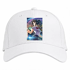 Baseball cap with Print Your Name Mitsuha - white