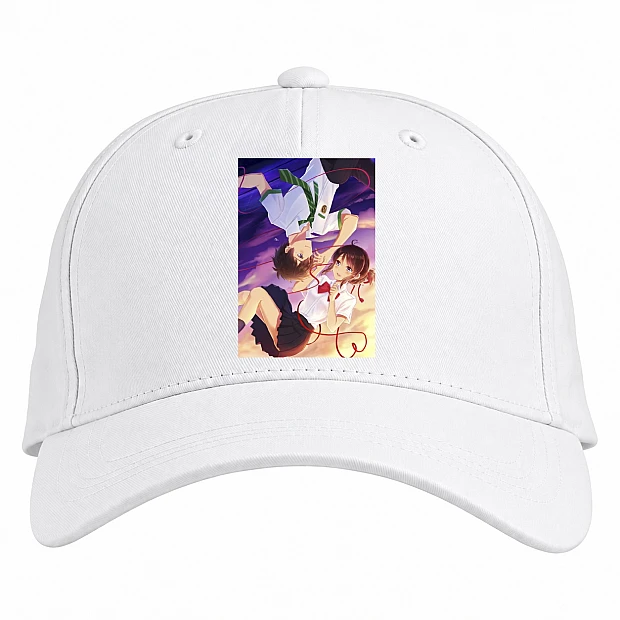Baseball cap with Print Your Name Happy Heroes - white