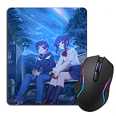 Mouse pad with print Your Name Theme Print