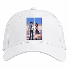 Baseball cap with Print Your Name Heroes - white