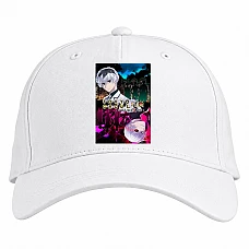 Baseball cap with Print Tokyo Ghoul Heroes Print - white