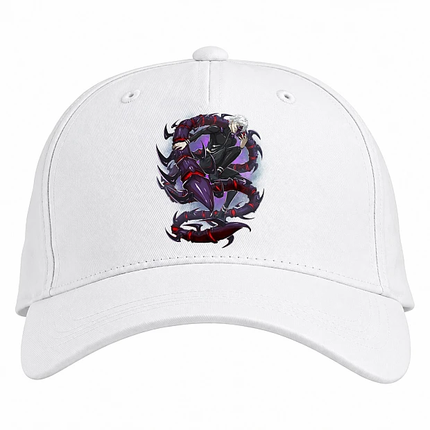 Baseball cap with Print Tokyo Ghoul Monster Print - white