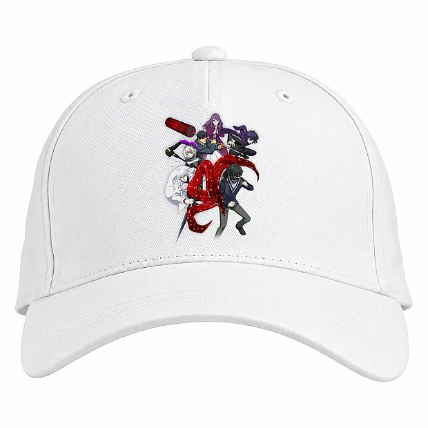 Baseball cap with Print Tokyo Ghoul Action Print - white