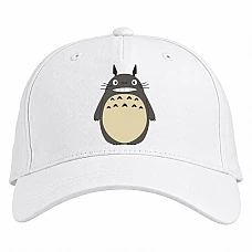 Baseball cap with Print Tonari No Totoro Main Hero - white