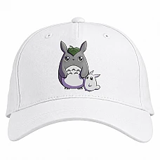 Baseball cap with Print Tonari No Totoro Cute Heroes - white