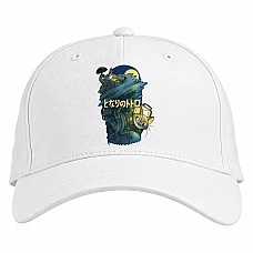 Baseball cap with Print Tonari No Totoro Theme Print - white
