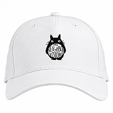 Baseball cap with Print Tonari No Totoro Logo Hero - white