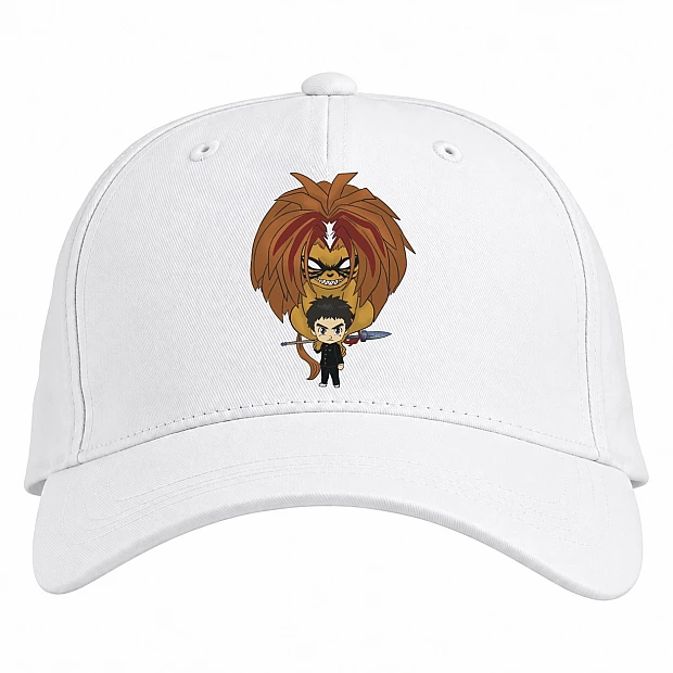 Baseball cap with Print Ushio To Tora Heroes - white