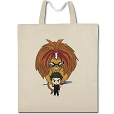 Eco bag with print Ushio To Tora Heroes - beige
