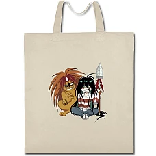 Eco bag with print Ushio To Tora Print - beige