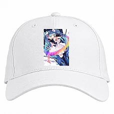 Baseball cap with Print Hatsune Miku Hero - white