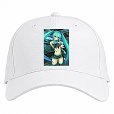 Baseball cap with Print Hatsune Miku Artist - white