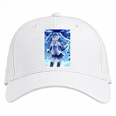 Baseball cap with Print Hatsune Miku Cute Print - white