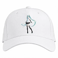 Baseball cap with Print Hatsune Miku Perfect Girl - white