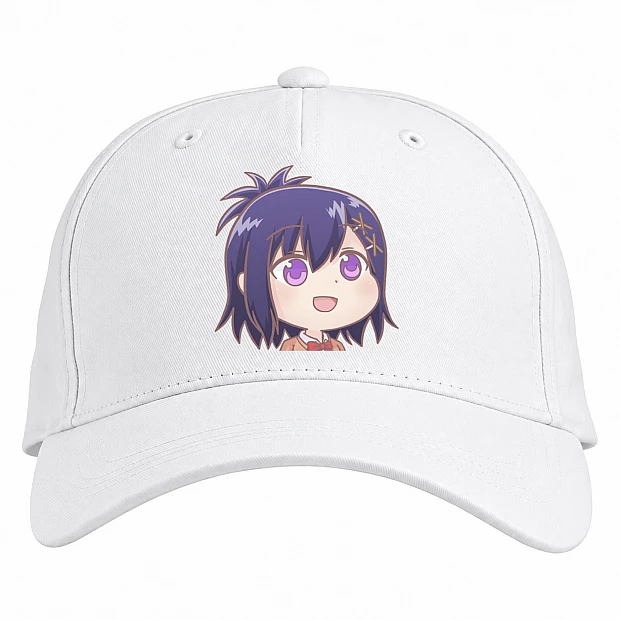 Baseball cap with Print Gabriel Dropout Vignette - white