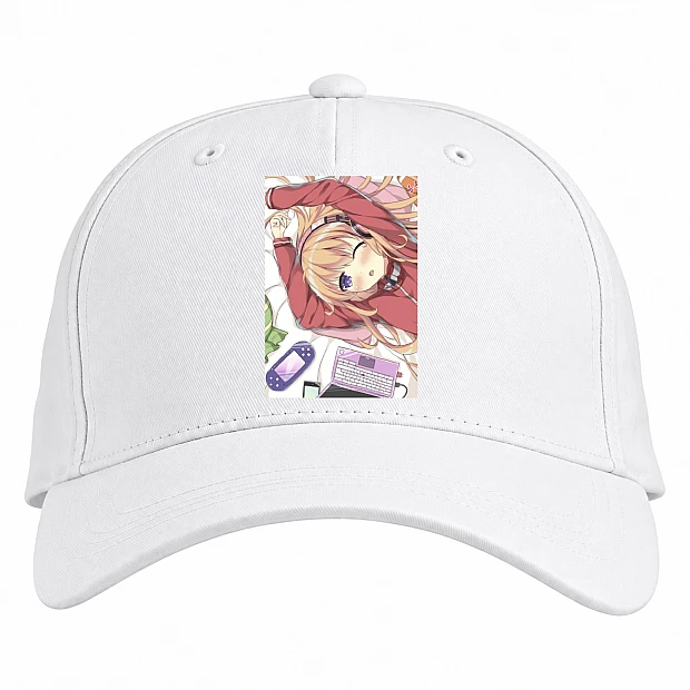 Baseball cap with Print Gabriel Dropout Hero - white
